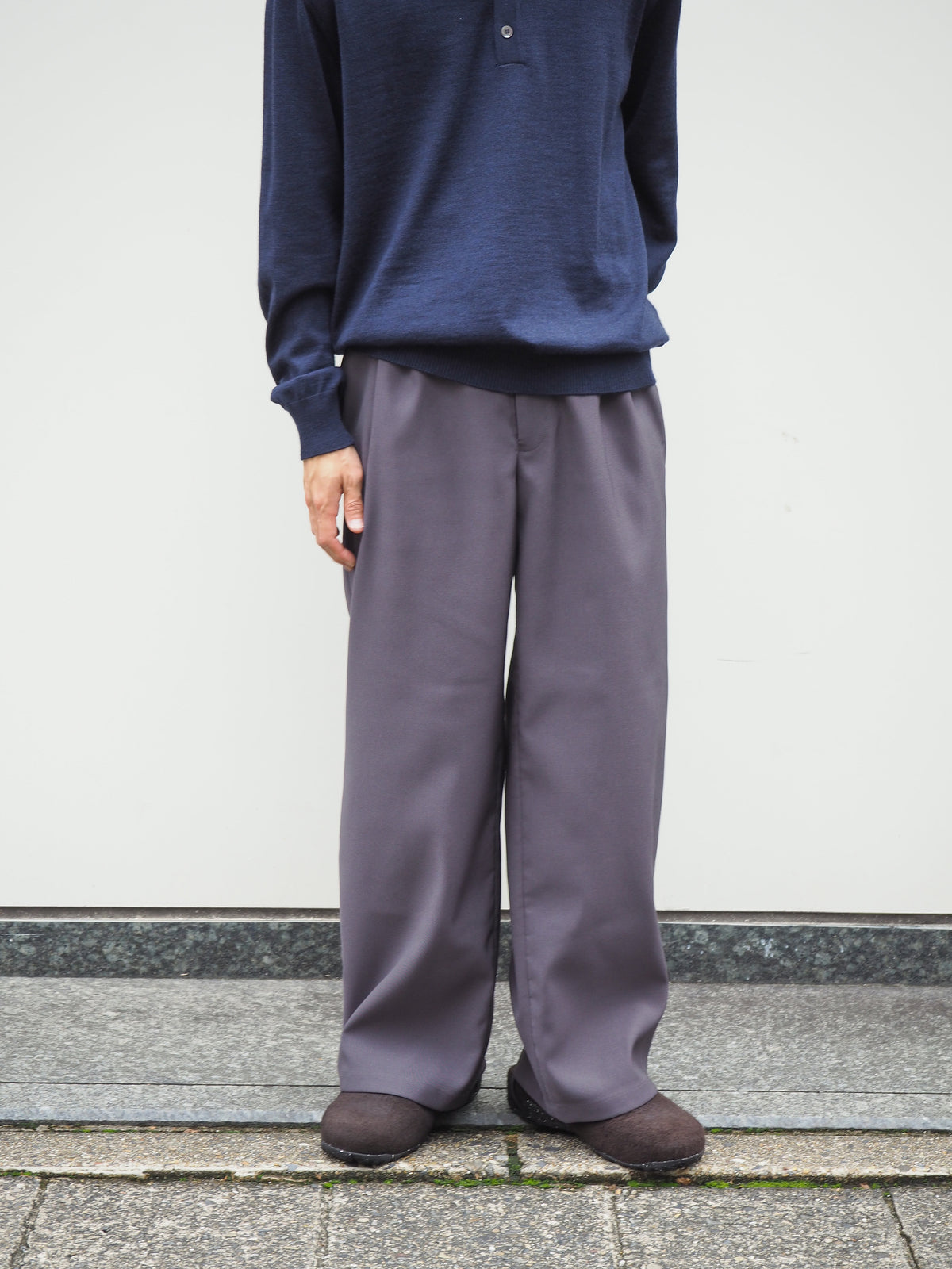TOZAOU トザオウ Doorman Pants C.GRAY グレー チャコール TOZ-26AW-PA0002 トラウザー パンツ スラックス ポリエステル イージーケア ドアマンパンツ 26AW 愛知県 名古屋 丸の内 セレクトショップ THIRD PLACE サードプレイスト