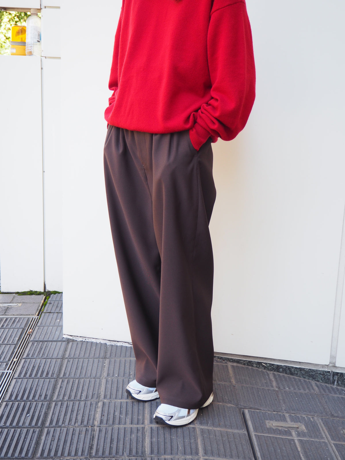 TOZAOU トザオウ Doorman Pants DARK BROWN ブラウン TOZ-26AW-PA0002 トラウザー パンツ スラックス ポリエステル イージーケア ドアマンパンツ 26AW 愛知県 名古屋 丸の内 セレクトショップ THIRD PLACE サードプレイスト