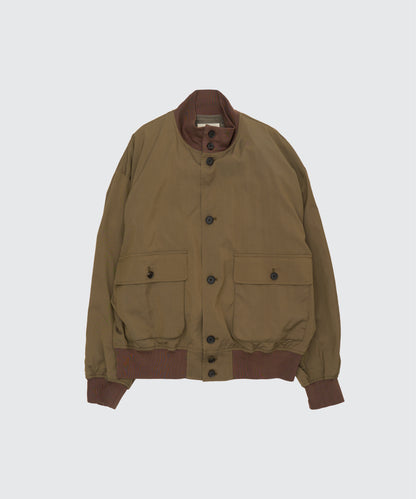 YOKE "Silk Nylon Driving Blouson (KHAKI)"