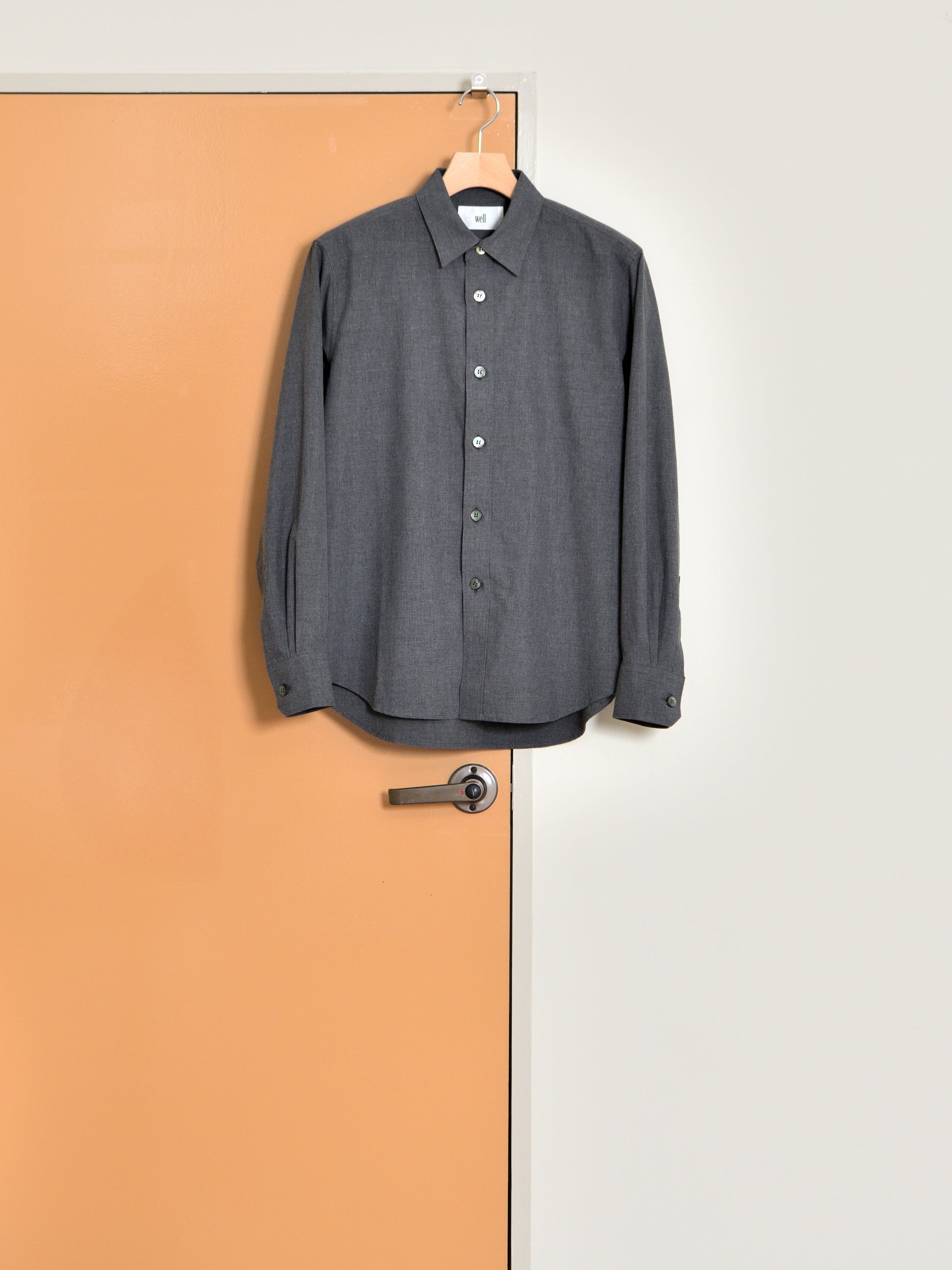 WELL ウェル WT26XX04 グレー チャコール GRAY CHARCOAL シャツ Shirt 26AW 愛知県 名古屋 丸の内 セレクトショップ THIRD PLACE サードプレイス