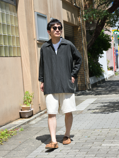 【試着のみ・今季】j.s luxe　リネンダンガリースキッパーシャツ JOURNAL STANDARD - 【試着のみ・今季】j.s luxe リネンダンガリー