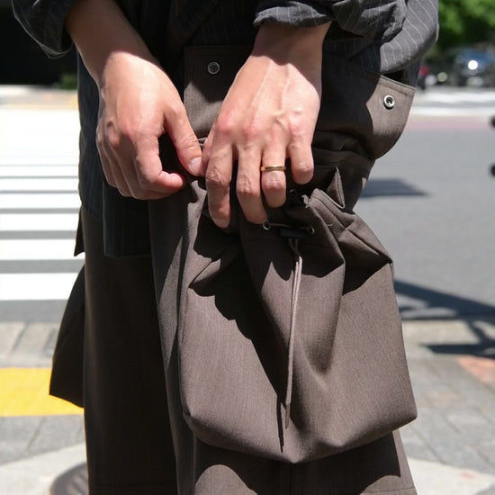 refomed リフォメッド KINCHAKU WOOL TRUNKS REPT-064 ウール ショーツ ブラウン 夏 春 秋 ベージュ ナチュラル 愛知県 名古屋 丸の内 セレクトショップ THIRD PLACE サードプレイス
