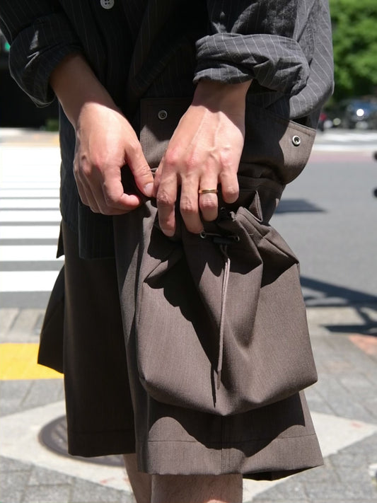 refomed リフォメッド KINCHAKU WOOL TRUNKS REPT-064 ウール ショーツ ブラウン 夏 春 秋 ベージュ ナチュラル 愛知県 名古屋 丸の内 セレクトショップ THIRD PLACE サードプレイス