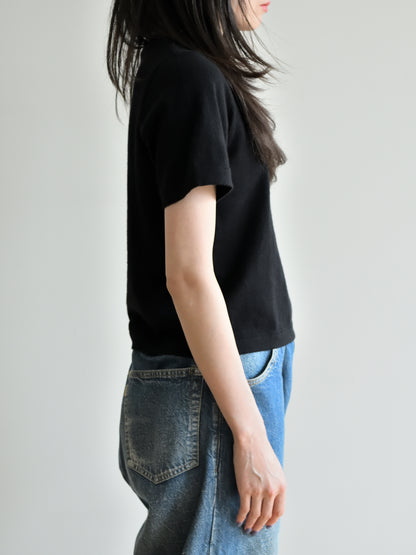 extreme cashmere エクストリームカシミヤ tina n.267 RAVEN ブラック カシミヤ コットン ユニセックス オランダ 26SS 日本取り扱い 名古屋 丸の内 セレクトショップ THIRD PLACE サードプレイス